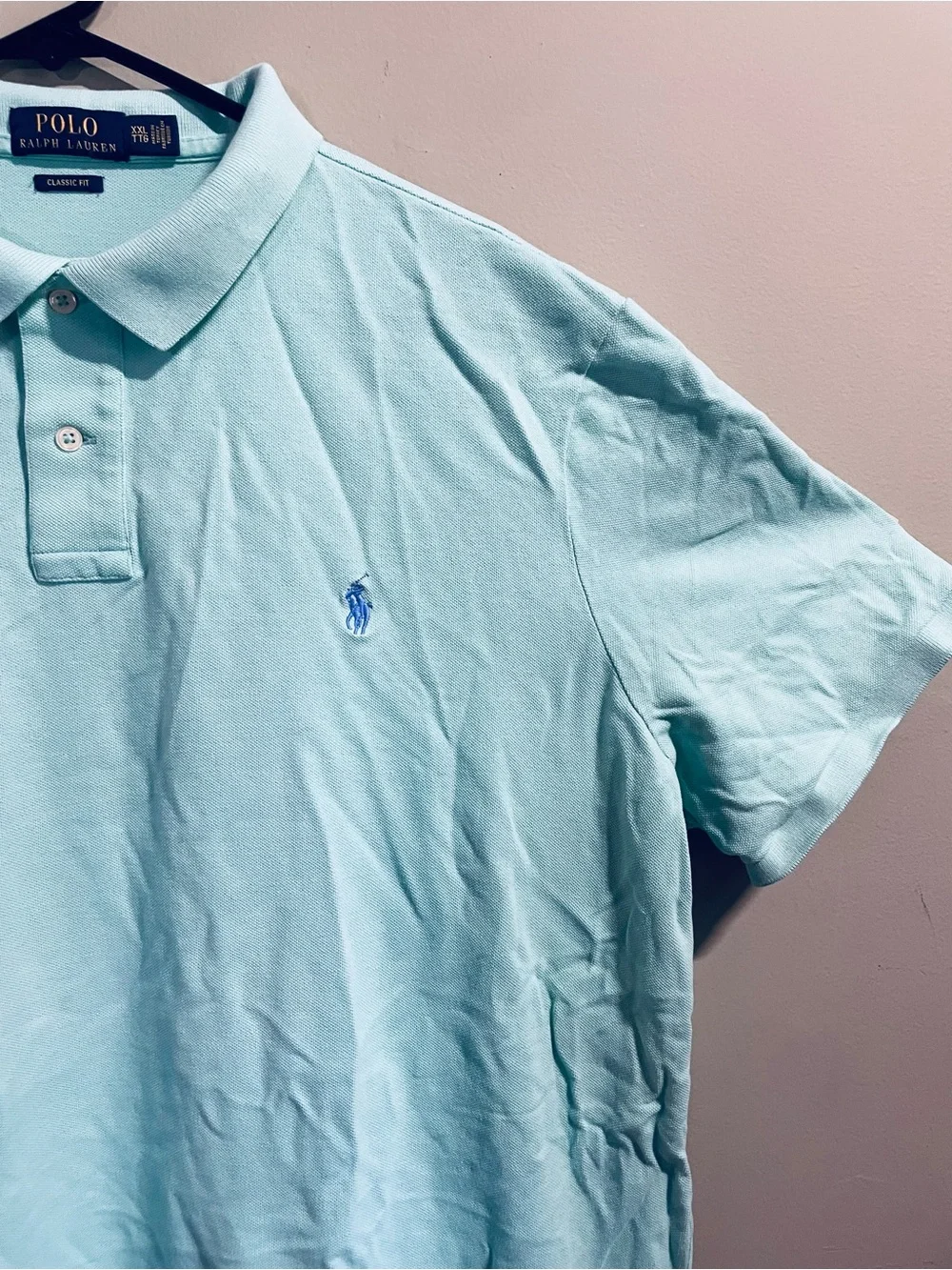 Polo by Ralph Lauren Men's Classic Fit Mint Green Polo Shirt
